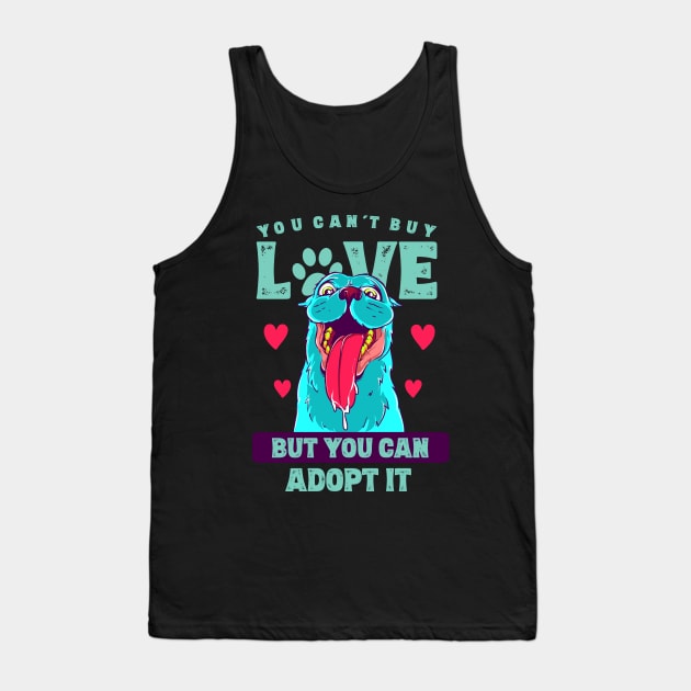 Dog Lover Animal Rescue Adopt Dogs Tank Top by Evoke Collective